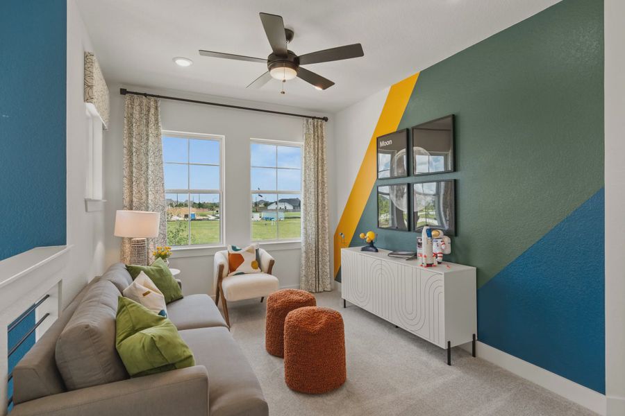 Representative furnished interior of a home built from the Dillon by Chesmar Homes in Bridgeland, Elgin (Image 9).