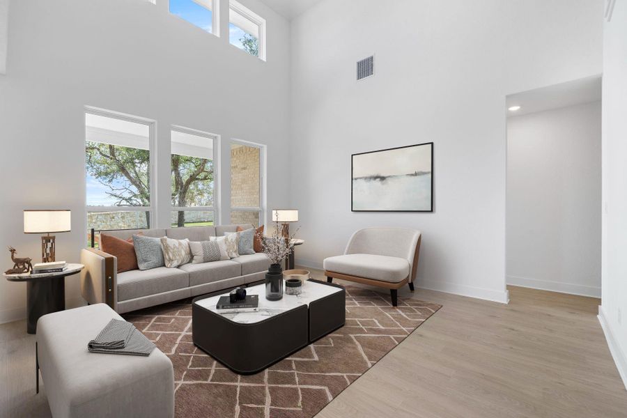 Open Concept Family Room - Virtually Staged Open Concept Family Room - Virtually Staged