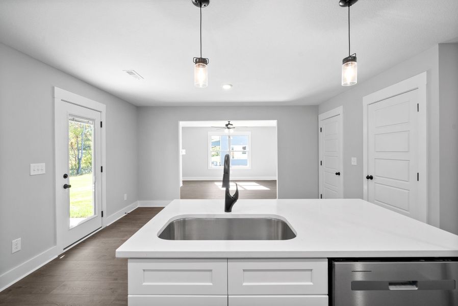Representative furnished interior of a home built from the Noah by Rockwood Homes in Garrettsburg Meadows, Clarksville (Image 11).