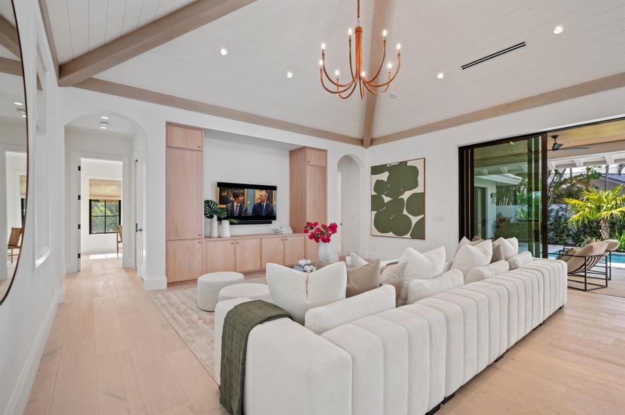 Furnished interior view inside a new home in , Delray Beach (Image 27).