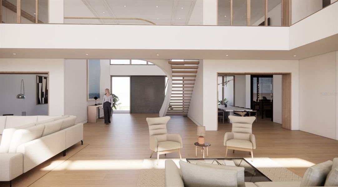 Furnished interior view inside a new home in , Longboat Key (Image 24).