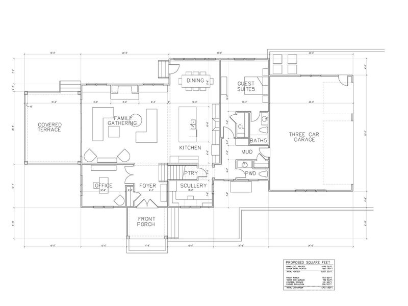 Propsed Main Floor Plan