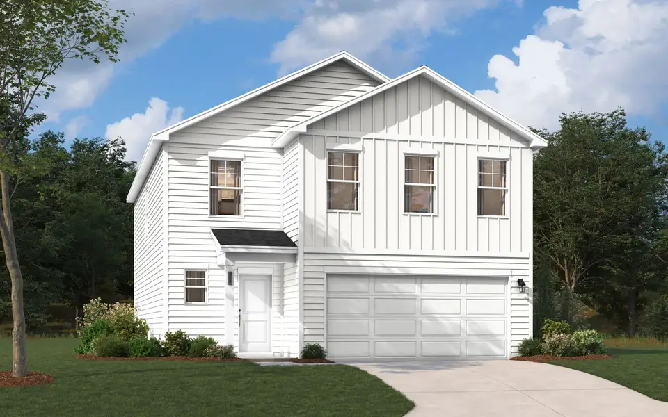 Representative exterior photo of a completed home built from the Frazier by Stanley Martin Homes in Essence at Worthington, Hephzibah, GA (Image 21).
