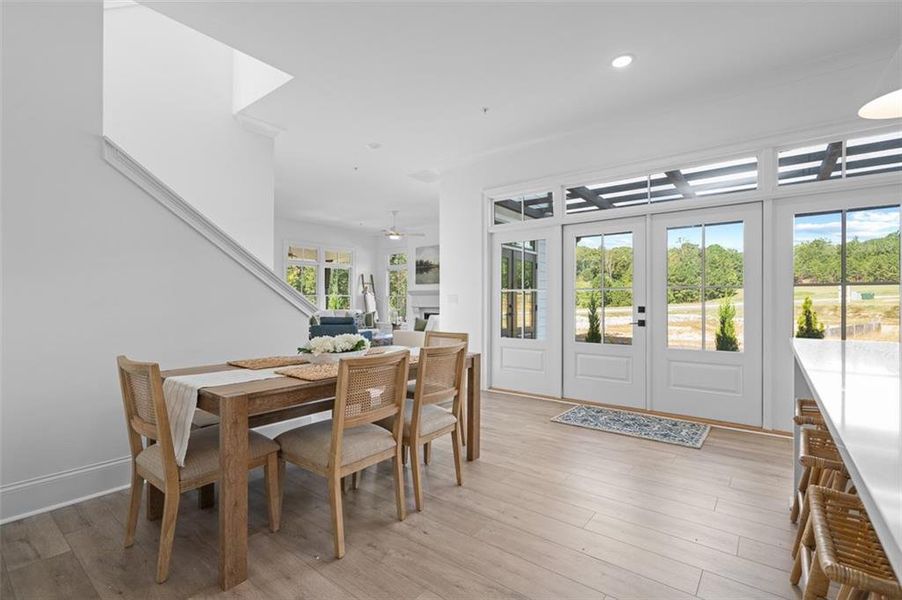 Furnished interior view inside a new home in Foxhall Residences, Douglasville GA, Douglasville (Image 33).