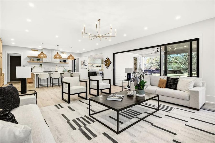 Furnished interior view inside a new home in , Atlanta (Image 15).