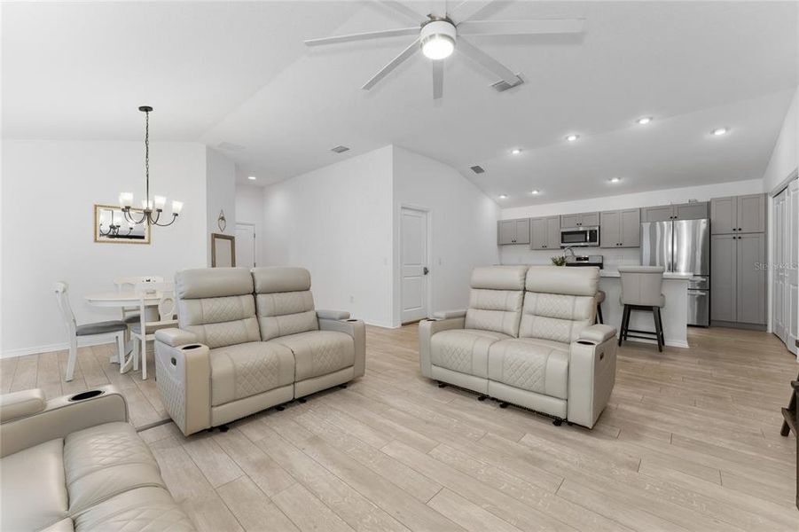 Furnished interior view inside a new home in , The Villages (Image 9).