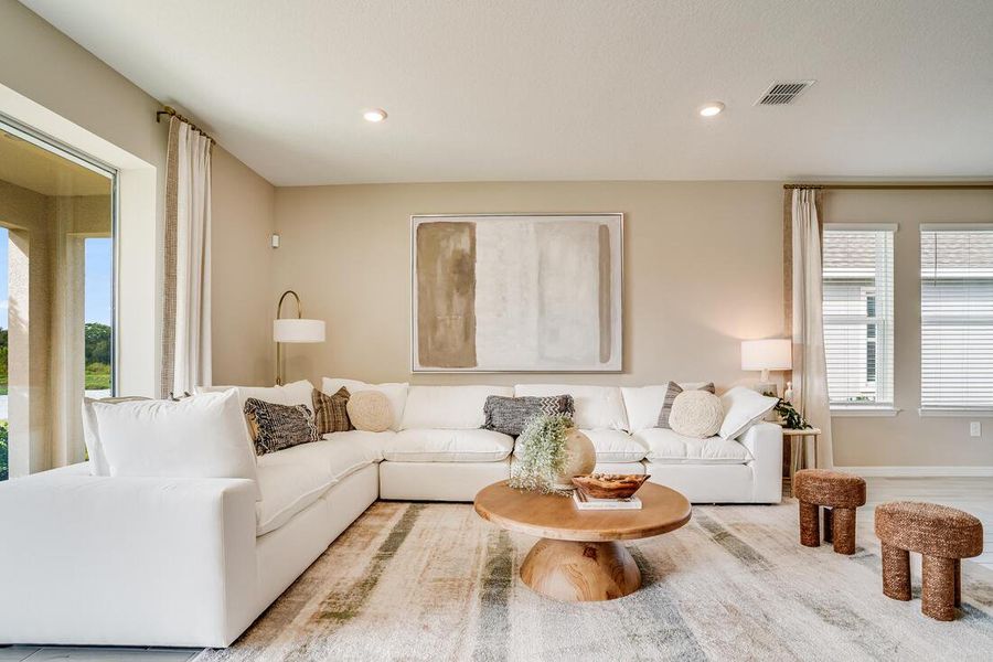 Furnished interior view inside a new home in Ardisia Park, New Smyrna Beach (Image 14).