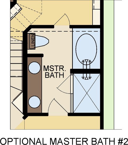 2D floor plan layout for the 1837 by Wes Peoples Homes in Town Creek, New Braunfels, TX (Image 4).