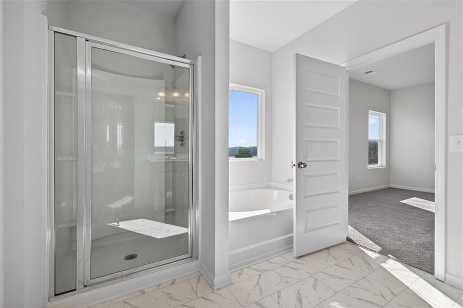 Furnished interior view inside a new home in Townes At The Stiles, Cartersville (Image 10).
