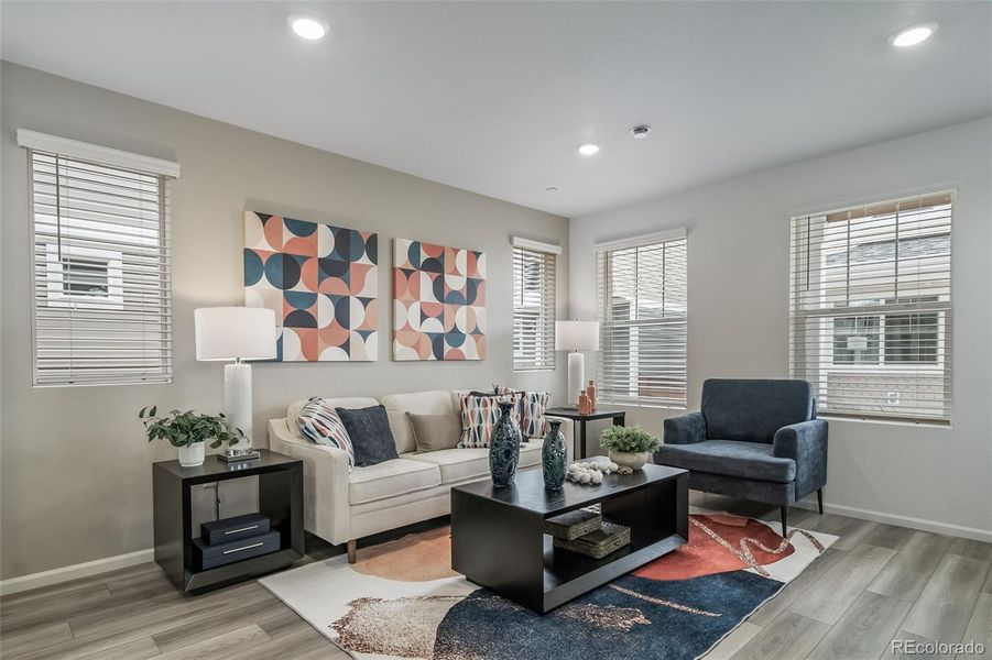 Furnished interior view inside a new home in Reunion, Commerce City (Image 19).