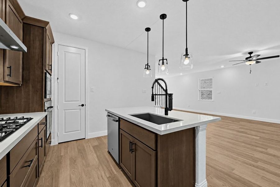 Furnished interior view inside a new home in Cross Creek Meadows, Celina (Image 9). Furnished interior view inside a new home in Cross Creek Meadows, Celina (Image 9).
