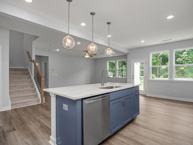 Furnished interior view inside a new home in Sage on North Main, Wake Forest (Image 6). Furnished interior view inside a new home in Sage on North Main, Wake Forest (Image 6).