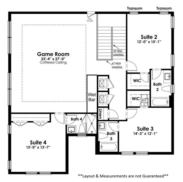 2D floor plan layout of this home in Alton, Palm Beach Gardens, FL (Image 5).