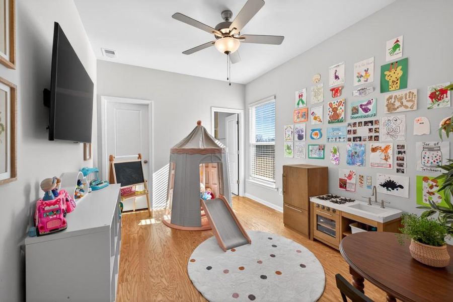 Furnished interior view inside a new home in Reunion, Flowery Branch (Image 44).