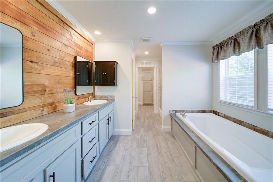Furnished interior view inside a new home in , Blue Ridge (Image 12).