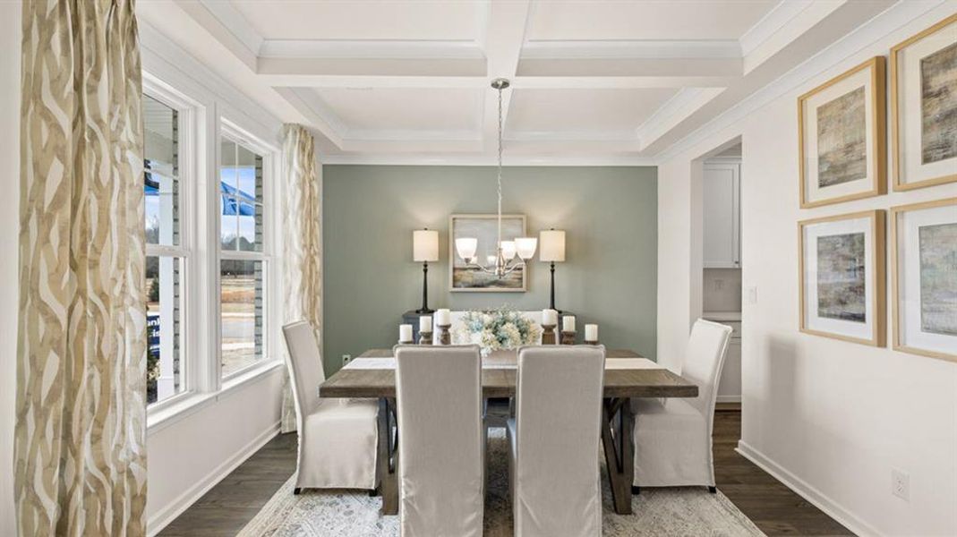Furnished interior view inside a new home in Heritage Pointe, Senoia (Image 8).
