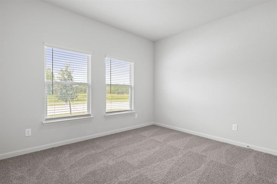 Unfurnished room featuring baseboards and carpet floors