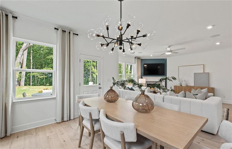 Furnished interior view inside a new home in Watermist at Mirror Lake, Villa Rica (Image 40).
