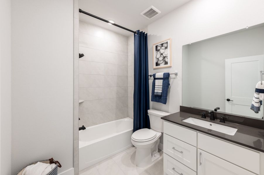 Representative furnished interior of a home built from the Meritage by Tri Pointe Homes in Legacy Grove, Montgomery (Image 6).