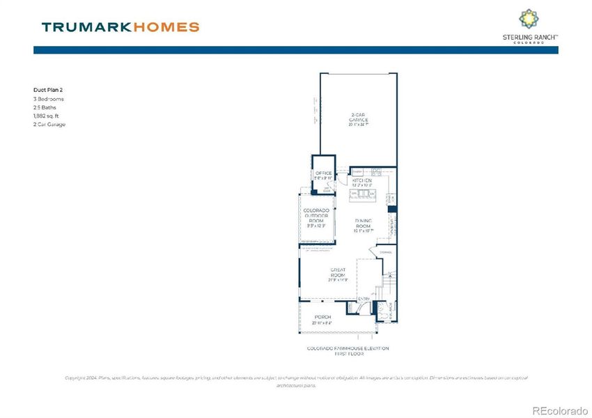 2D floor plan layout of this home in , Littleton, CO (Image 2).