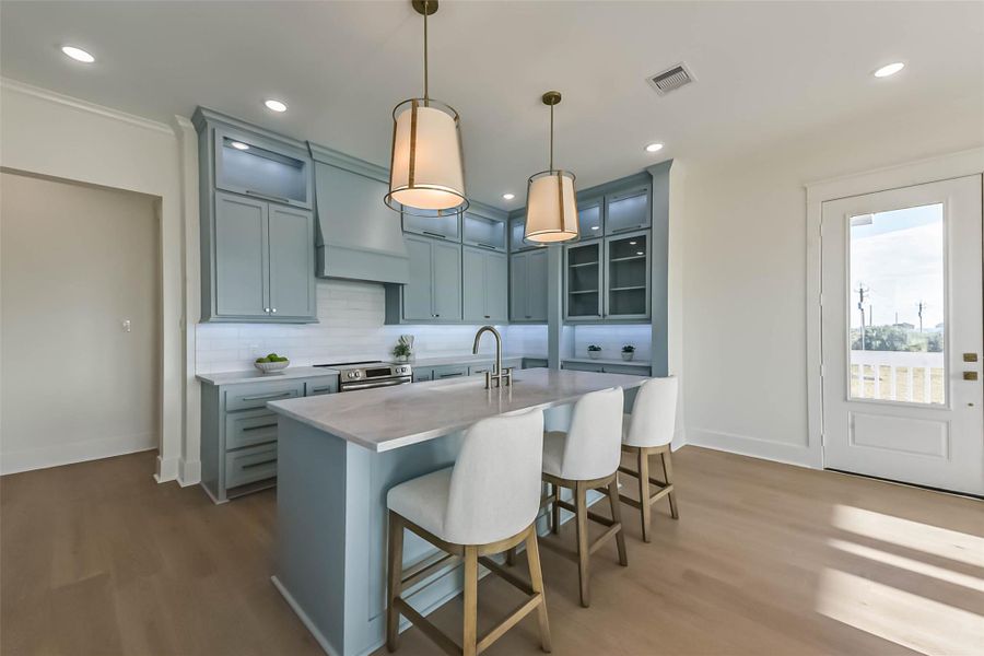 Furnished interior view inside a new home in , Galveston (Image 8).