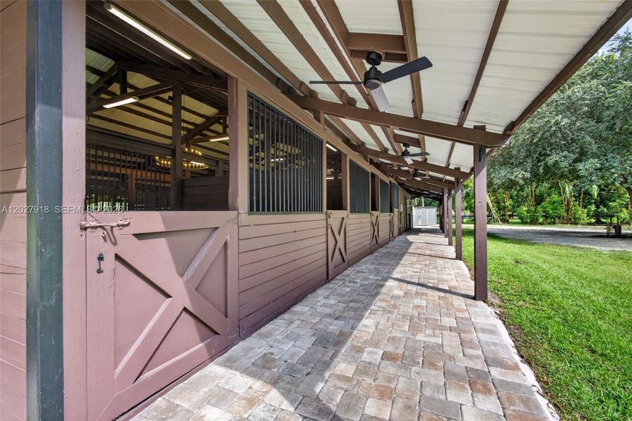 Exterior details and patio area of a home in , Palm Beach Gardens (Image 52).