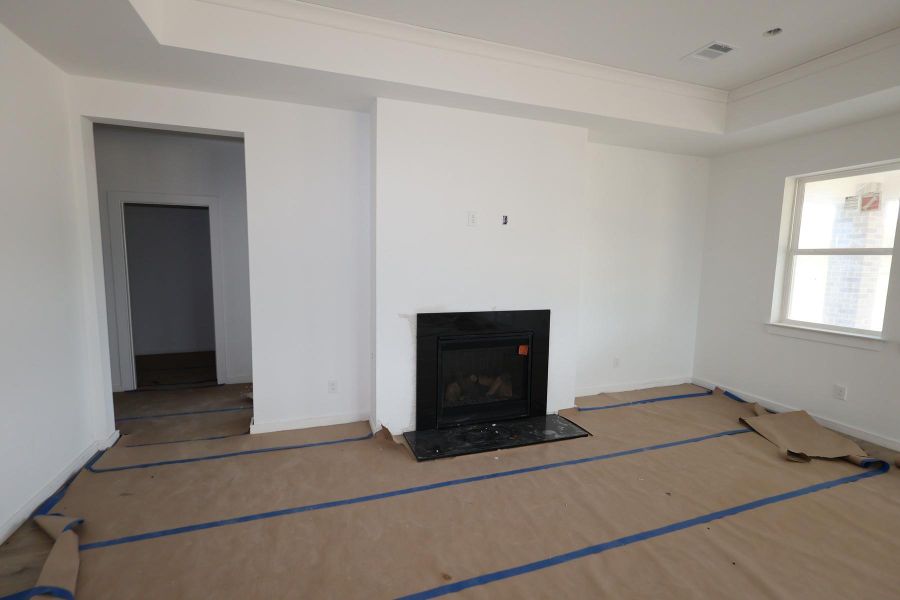 Great room with fireplace - still under construction! Great room with fireplace - still under construction!