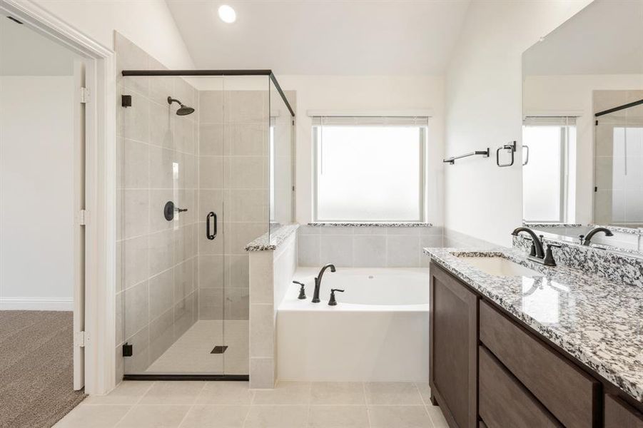 Furnished interior view inside a new home in Union Park Classic 60, Little Elm (Image 4). Furnished interior view inside a new home in Union Park Classic 60, Little Elm (Image 4).