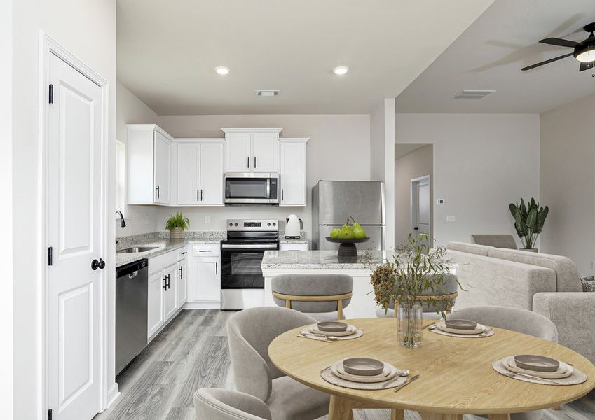 Representative furnished interior of a home built from the Blanco by LGI Homes in Lake Preserve at Jackson Trail, Jefferson (Image 4).