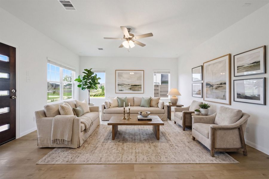 Furnished interior view inside a new home in Austin Point, Richmond (Image 6).