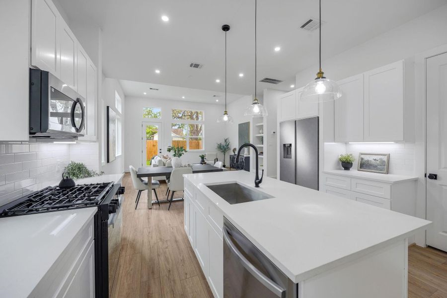 Furnished interior view inside a new home in , Houston (Image 6).