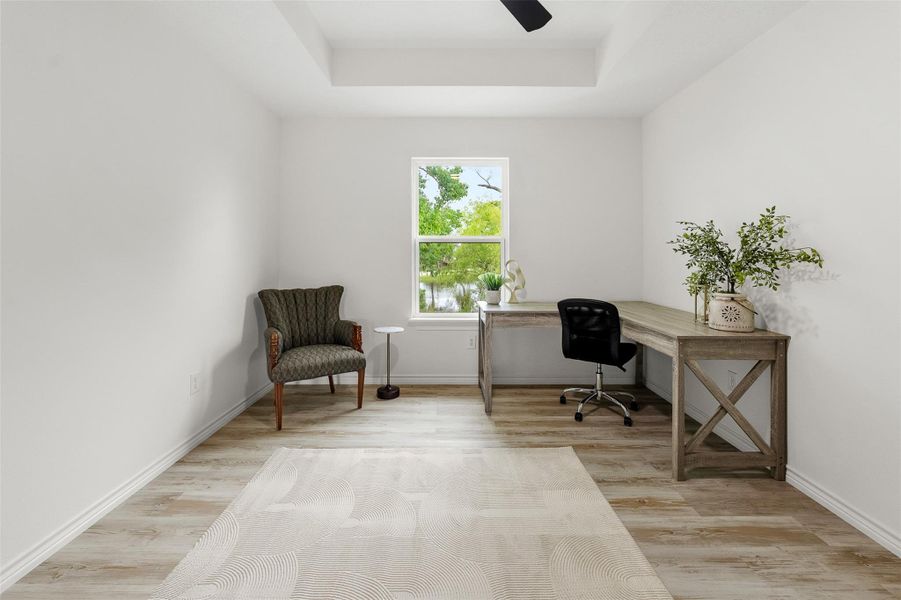 Furnished interior view inside a new home in , Point Blank (Image 14).