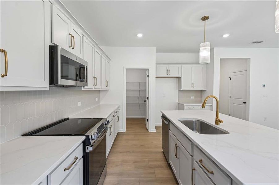 Furnished interior view inside a new home in Langston Reserve, Cartersville (Image 10).