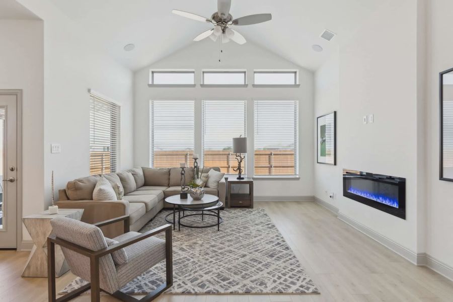 Representative furnished interior of a home built from the Morgan by Chesmar Homes in Heartland 50's and 60's, Heartland (Image 12).