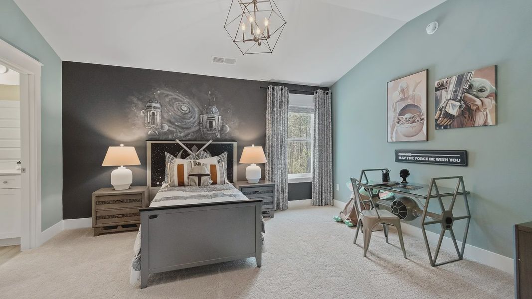 Furnished interior view inside a new home in Riverbend Overlook, Fayetteville (Image 15).