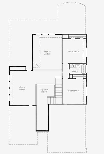 2D floor plan layout of this home in Wildtree, Magnolia, TX (Image 3).