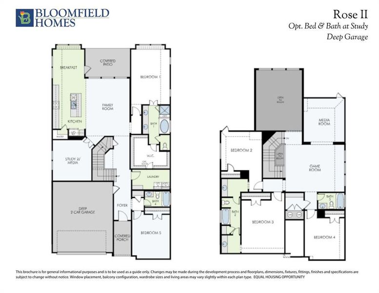2D floor plan layout of this home in Willow Wood Classic 50, McKinney, TX (Image 2).