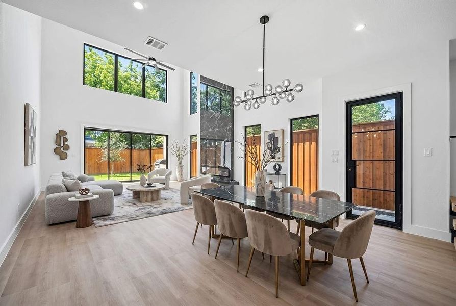 Furnished interior view inside a new home in , Dallas (Image 9).