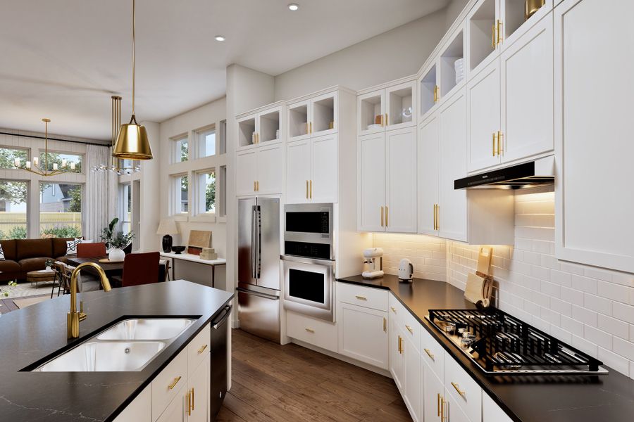 The Begonia - Optional Cooktop Kitchen