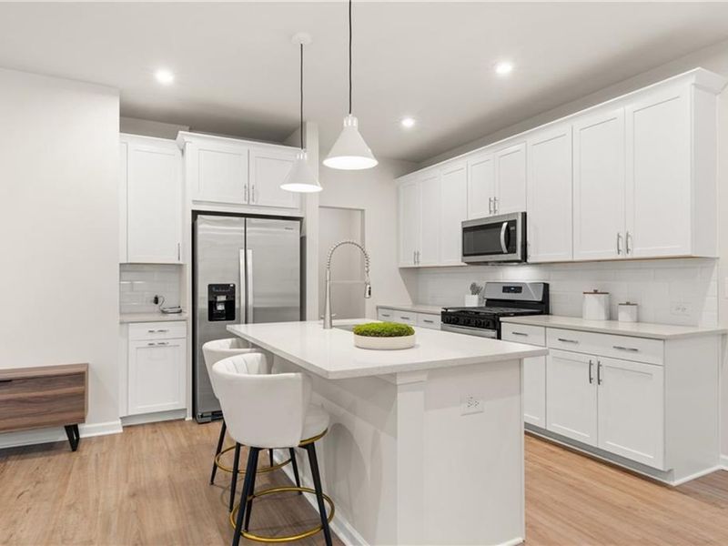 Furnished interior view inside a new home in The Village at Shallowford, Kennesaw (Image 4).