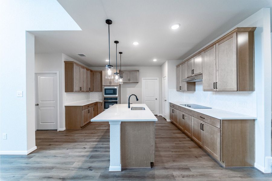 Furnished interior view inside a new home in The Woodlands at Medina Hills, Mico (Image 3).