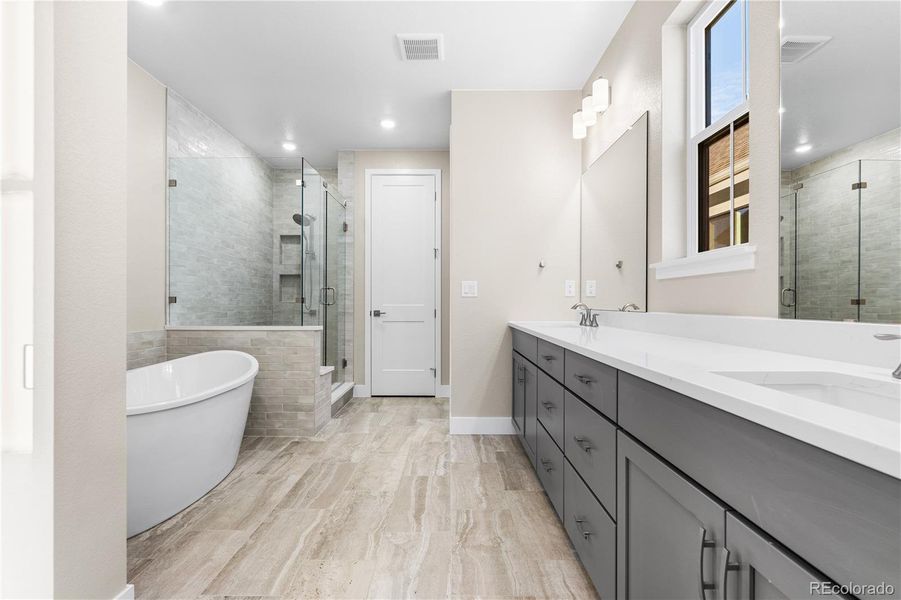 Furnished interior view inside a new home in Stargaze at Solstice, Littleton (Image 21).