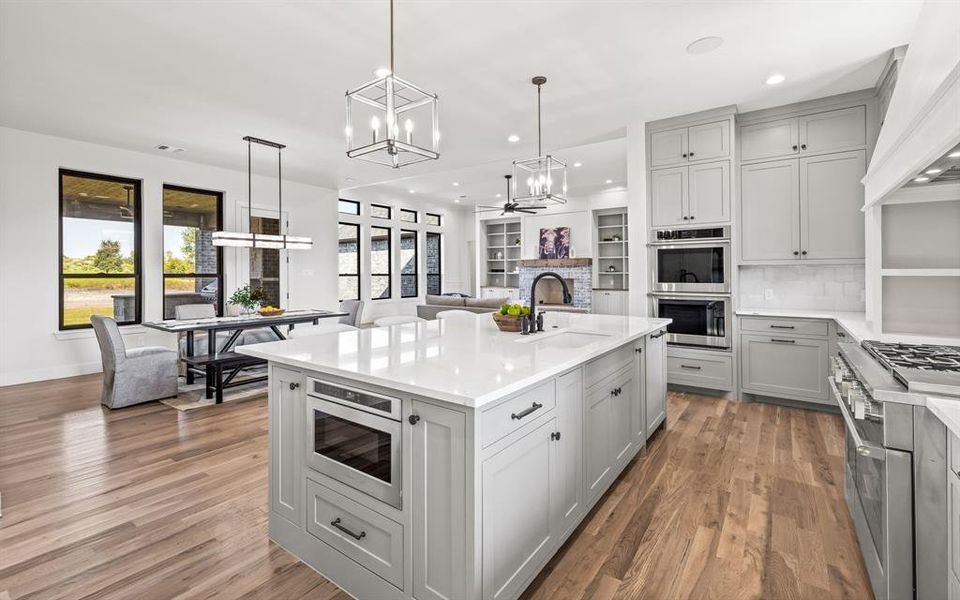 Furnished interior view inside a new home in , Aledo (Image 30).