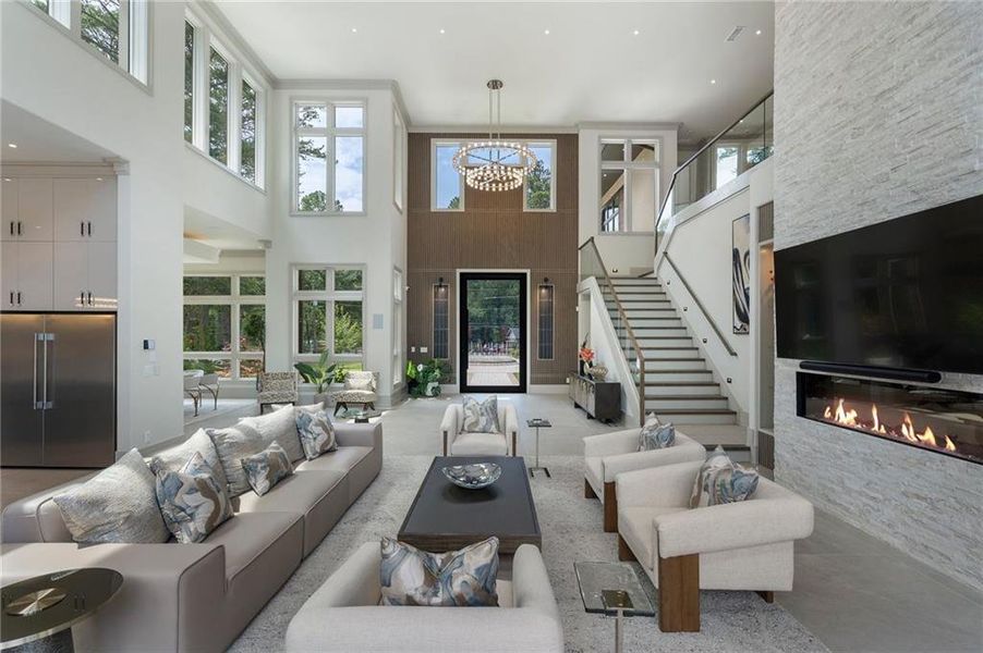 Furnished interior view inside a new home in , Atlanta (Image 3).