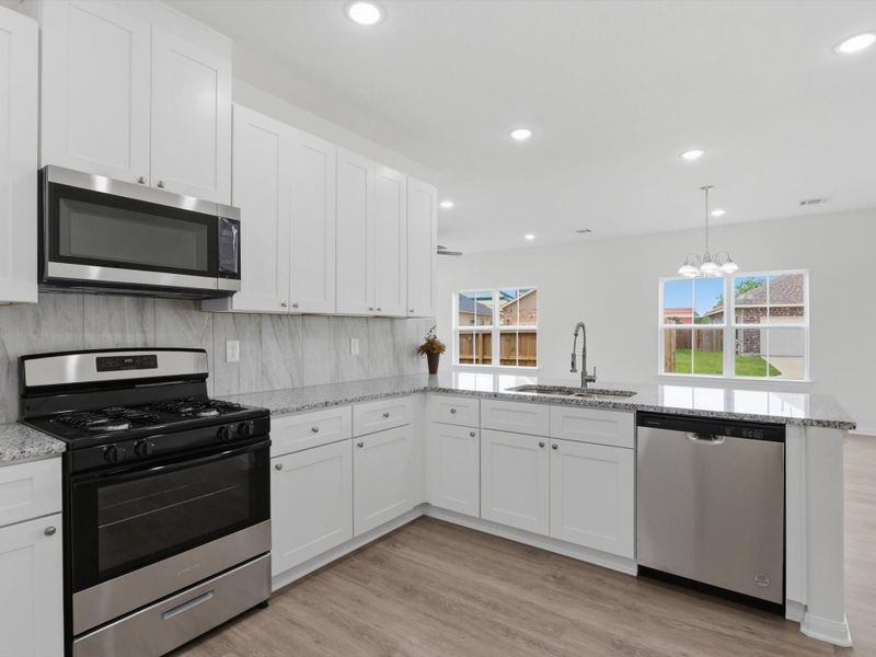 Furnished interior view inside a new home in , Houston (Image 11).