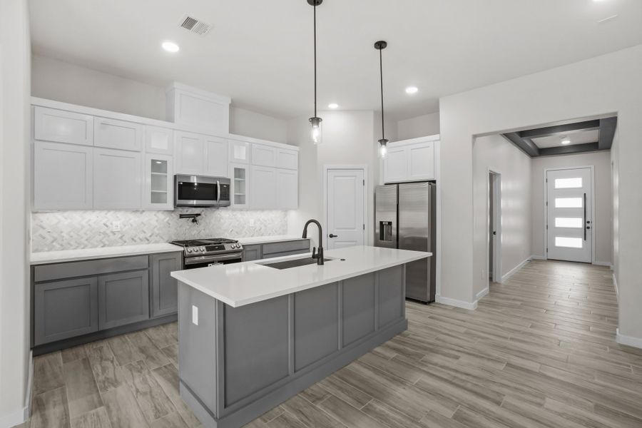 Representative furnished interior of a home built from the Cap Rock by LEH. Homes in Tierra Del Este 91, El Paso (Image 10).