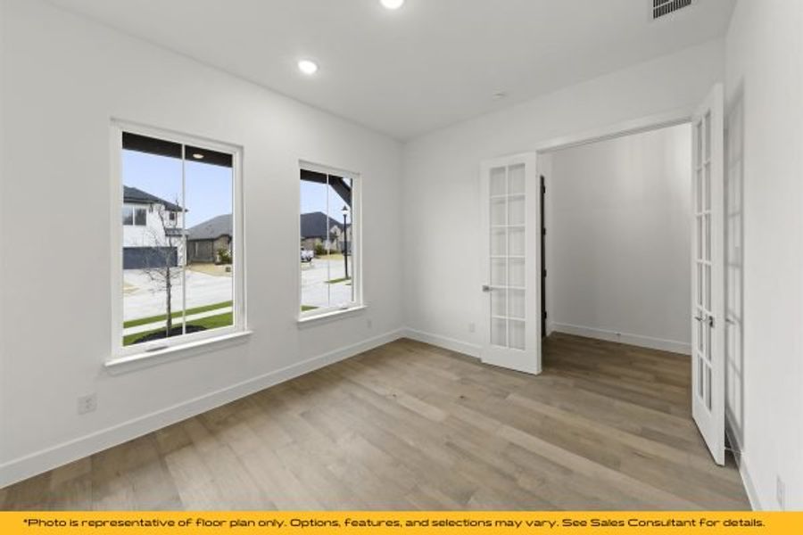 Representative unfurnished interior of a home built from the The Catalina by Stonefield Homes in The Highlands, Rockwall (Image 27).