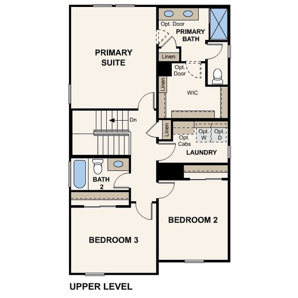 2D floor plan layout of this home in North Copper Canyon, Surprise, AZ (Image 6).