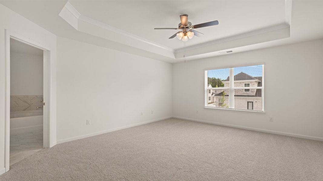 Spacious, unfurnished interior of a new home in Independence Villas and Townhomes, Loganville (Image 18). Spacious, unfurnished interior of a new home in Independence Villas and Townhomes, Loganville (Image 18).