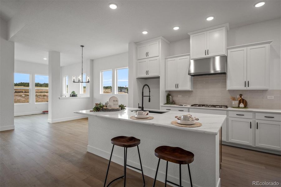 Furnished interior in a model home at Wolf Ranch - Enclave Collection in Colorado Springs (Image 24).